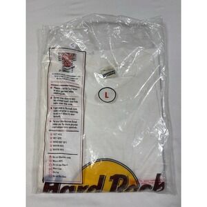 VTG 1980s Hard Rock Cafe London T Shirt Deadstock NOS Screen Stars Blue Tag L